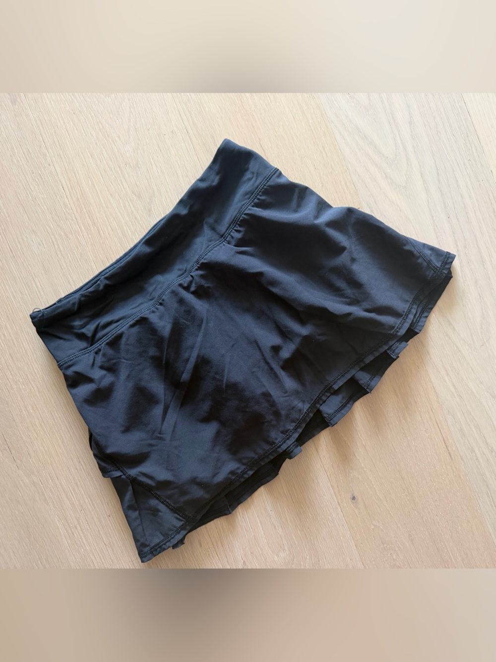Lululemon Pace Setter Skirt Black Size 2 Tennis Golf Running